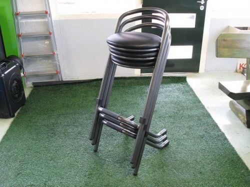 Barkruk - Zwart stapelbaar